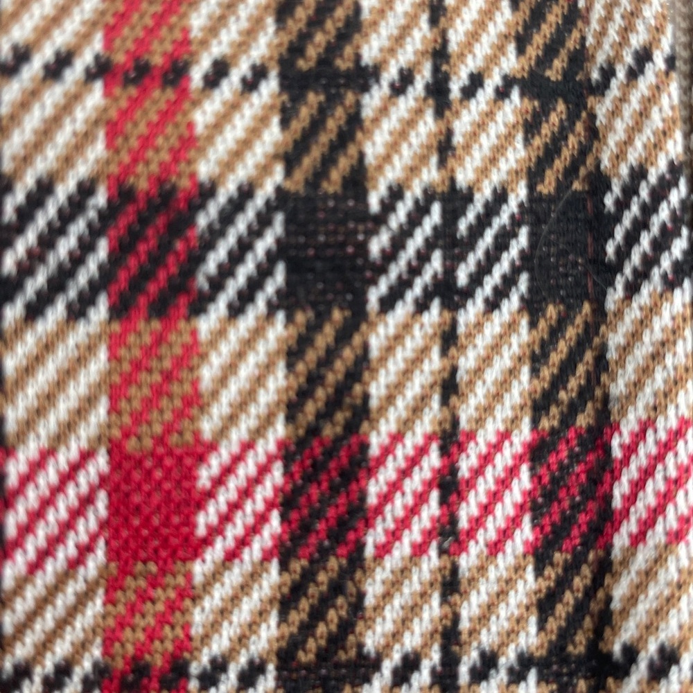 B Darlin Plaid Mini Dress in Red, Black, Tan - Picture 4 of 5